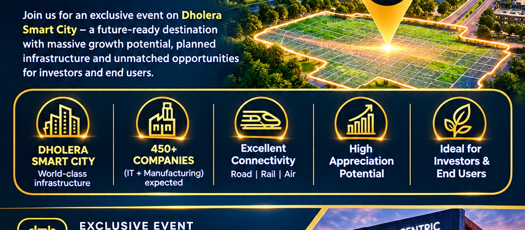 Invest in Dholera – Explore Real Estate Opportunities Starting at ₹15 Lakh Onwards