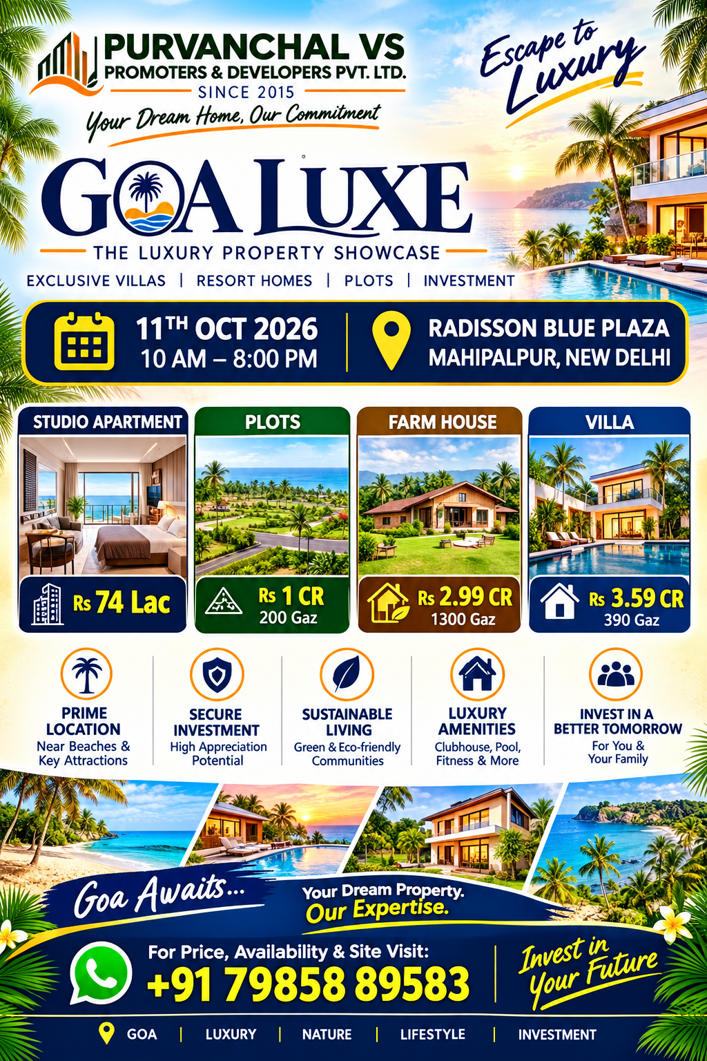 Goa Luxe – Luxury Villas, Plots, Farm Houses & Studio Apartments